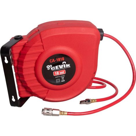 Avvolgitubo per aria compressa da 10 m  Tubo da 10 mm  Pressione 12 bar (1/5)