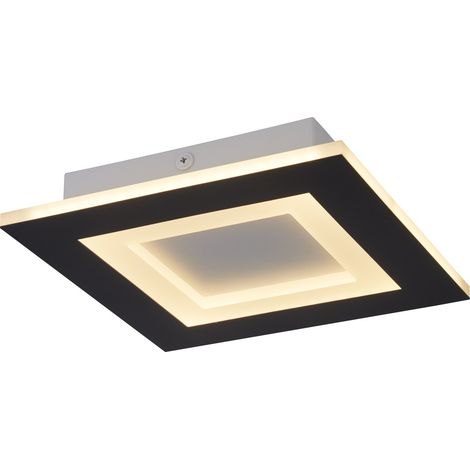 Plafonnier Squary Carré 25cm Noir - 44714BK (1/3)