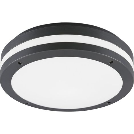 Plafoniera da Esterno a LED in Plastica Antracite (1/3)