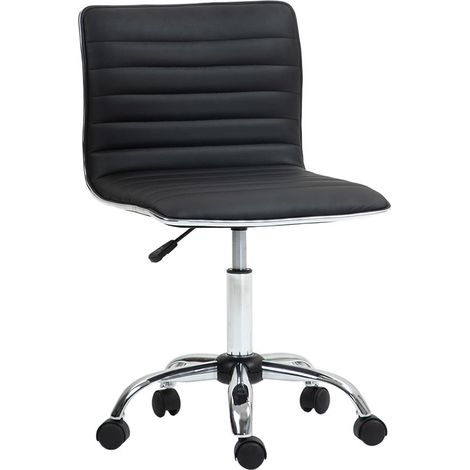Confort Optimal Fauteuil de Bureau Ergonomique Réglable en Hauteur Pivotant 360° Roulettes pour Bureau Noir (1/5)