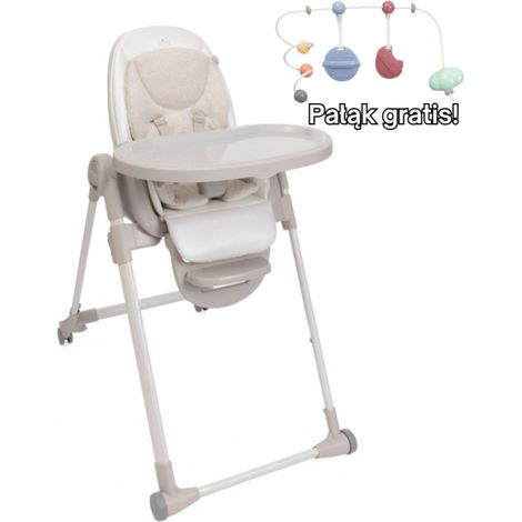 Chicco Polly Armonia Hochstuhl mit Liegefunktion, Farbe: Mother Pearl + kostenloser Sicherheitsbügel (1/5)