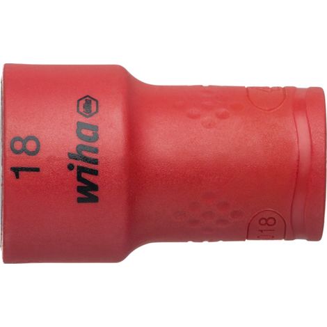 Wiha Douille pour clé à douille isolée Six pans mâle 3/8" 18.0 mm (43073)