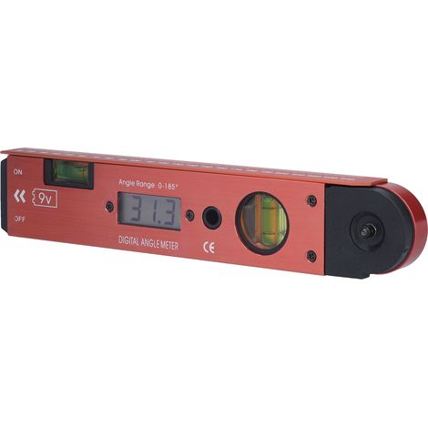 Tragbare digitale LCD-Wasserwaage mit Winkelmesser, elektronischer Neigungsmesser mit Libelle für Schreiner und Elektriker, präzise Neigungsmessung (1/5)