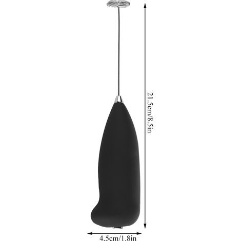 Espumador de leche eléctrico portátil con batidor de acero inoxidable 304 – mezclador para café, latte y otras bebidas (1 unidad) (1/5)