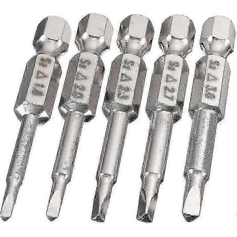 Magnetische Schraubendreher-Bits, 50 mm, S2-Stahl, dreieckige Spitze – Gut (1/5)