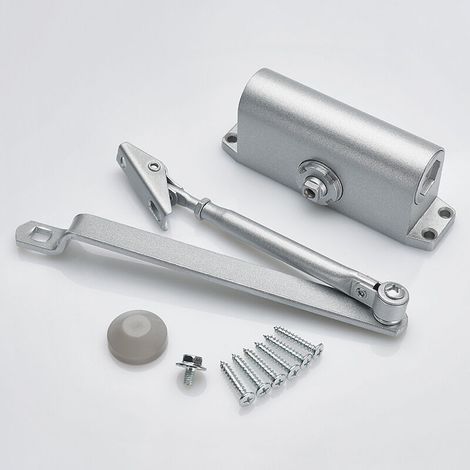 Ferme-porte Hydraulique Automatique, (45-65kg) Réglable Groom Fermeture Porte, Ferme Porte Automatique Ideal (1/3)
