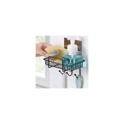 UlisemKüchenschwammhalter, 2-in-1 Spülbeckenorganizer, Schwammhalter, Seifen- und Schwammaufbewahrungskorb für die Küche - Crezuo (1/4)