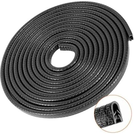 BUNTHAUS PA YMYNY Protection de Bord de portière de Voiture Noire 10 m sans Colle en Caoutchouc en Forme de U pour la Plupart des Voitures (1/5)