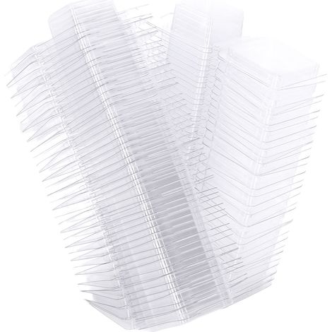 Lot de 100 Moules à Fondre de Cire Coquille PET Transparent Séparés avec Trou de Suspension, Récipients Vides pour Bougies DIY, Chocolat Rectangulaire (1/5)