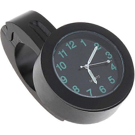 Horloge de table/guidon modifiée pour moto/véhicule électrique, horloge en aluminium, montre de voiture étanche modifiée (noire)-4.42.5 cm-Black (1/4)