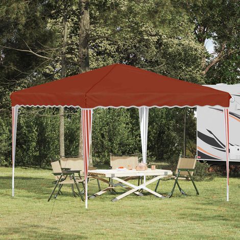 Pop-up Partyzelt Terrakotta 288 x 288 x 245 cm Oxford-Stoff