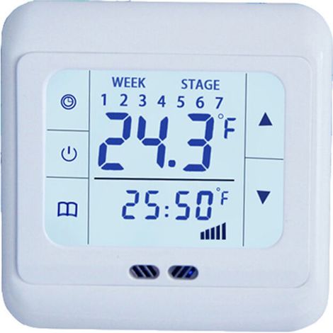Digital Room Thermostat LCD Touch Screen Underfloor Heating Water Heating Wall Mounted Thermostat