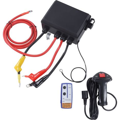 Elektrischer Seilwinden-Fernbedienungsschalter-Satz, 3-poliger Stecker, für PKW-, ATV- und UTV-Seilwinden, 8000–20000 lb (1/5)