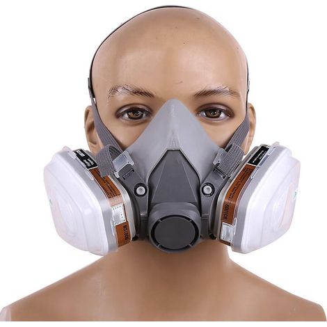 masque De Protection En Silicone Filtre Pour Peinture Industrielle 6200 Masque Anti - Gaz (1/5)