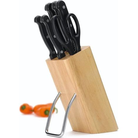 Kitchen Craft - Set de 6 coltelli with Stand de Wood