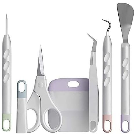 Set of 6 Vinyl Cutting Tools for Vinyl Plotters, for cutting Silhouette grids, HTV, Cameos, and simple lettering.
