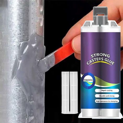 Soudure à Froid Metal,Pâte Réparation en Métal,Magic Welding Glue 50g AB Glue,Colle Metal Extra Forte,Soudure Magique Colle, Colles Époxy Métal,Metal Repair Glue,pour Réservoirs Carburant,Plomberie (1/5)