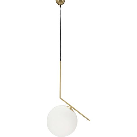 Lámpara de Techo Granad, Interior, Clase Energética A++, Color Estructura Oro, Blanco