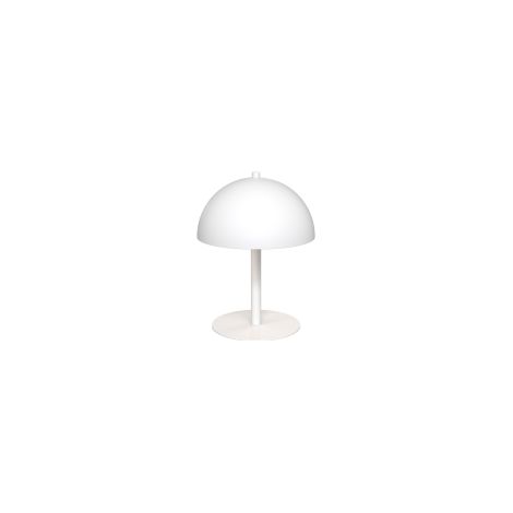 Lampada da tavolo minimal bianca metallo 2xG9 Emibig Mogu