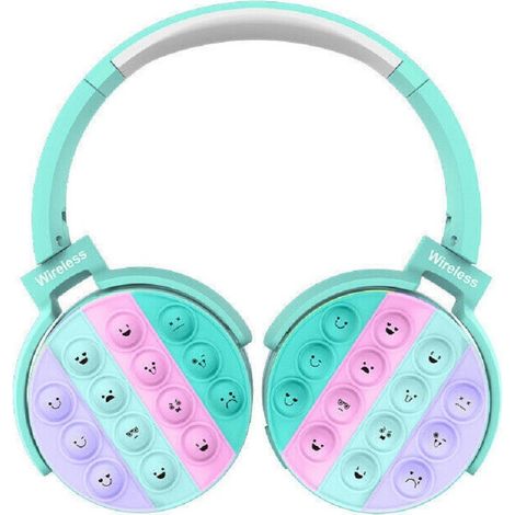 Trade Shop - POPIT BAMBINI WIRELESS RADIO BLUETOOTH 5.0 PIEGHEVOLE SD USB AZZURRO - (1/4)