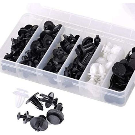 Kit Universel de Clips de Fixation pour Carrosserie, 100 Pièces, Réparation Voiture, Pare-Chocs, Porte (1/3)