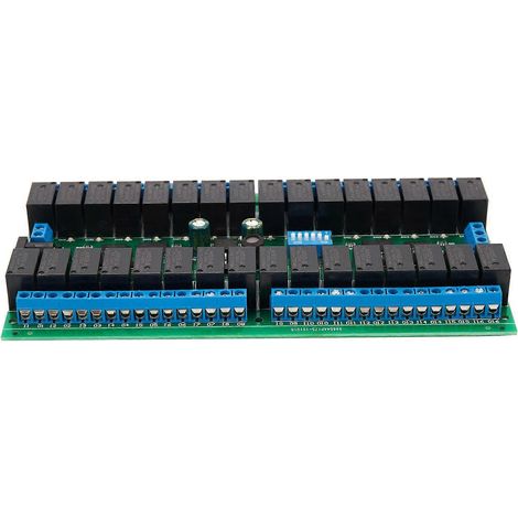 Module relais bus RS485 32 canaux pour automate programmable, LED, serrure de porte automatisée (1/5)