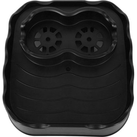 Plateau de table de bain à remous avec trous de vidange Table d'appoint de bain à remous réglable antidérapante pour piscines SPA Baignoire Gris (1/5)