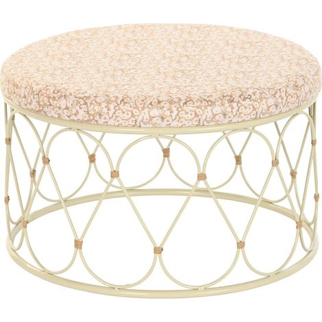 Table basse rotin crème pour une touche élégante - Crème naturelle épurée (1/3)