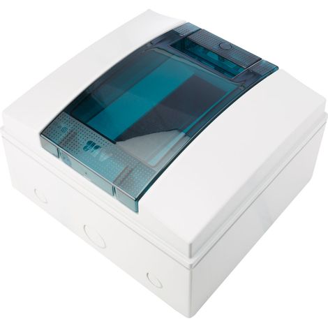 Tableau Abb mural gris 8 modules avec porte IP65 65P08X12 (1/4)