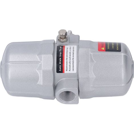 Purgeur automatique pour réservoir de stockage d'eau et de compresseur d'air pneumatique à vis, vanne de purge automatique G1/2 po (1/5)