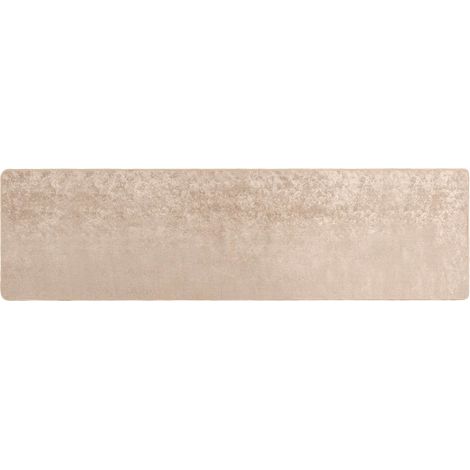 Pasillo de alfombra MARSA Beige 100 x 400 cm Poliéster y PVC vidaXL