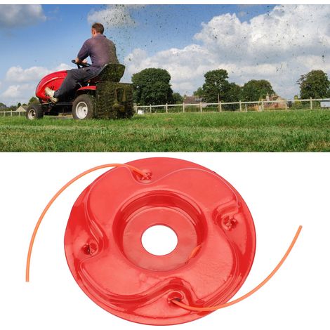 Tête de coupe-bordures universelle en fer rouge pour tondeuse à gazon, débroussailleuse, remplacement pour usage agricole, style 1 (1/5)