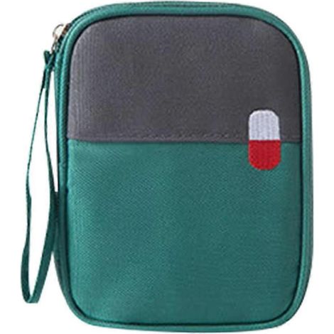 Trousse de premiers secours portable, sac de rangement de voyage, avec mini-sac pour fournitures médicales, idéale pour la randonnée en famille, le camping, le bureau et le lieu de travail.