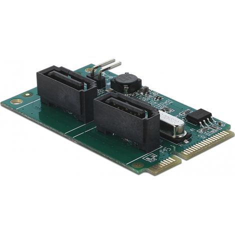 Delock Convertidor Mini PCIe a 2 x SATA con RAID