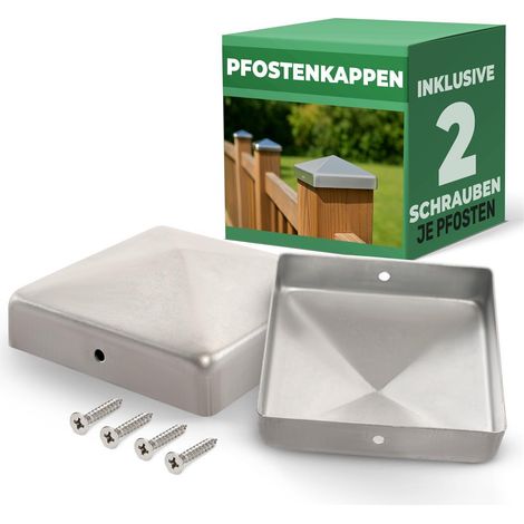 2x Novatool Beschläge 2x Pfostenkappen, 4x Schrauben (1/5)