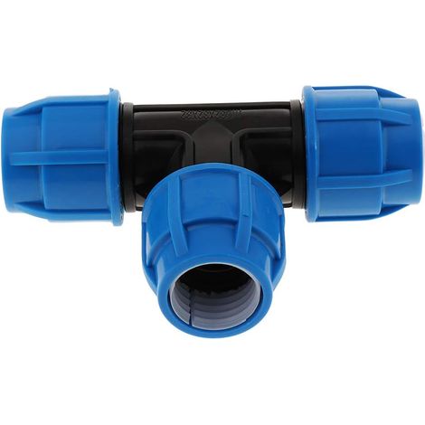 Connecteur de Tuyau en T pour Tuyau d'Arrosage Raccord d'Accouplement en Plastique Coupleur de Tuyaux d'Arrosage Connecteur de Tuyaux - 32mm