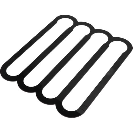 Support mural pour capsules VertuoLine, compatible avec les dosettes de café VertuoLine, montage vertical ou horizontal, noir.