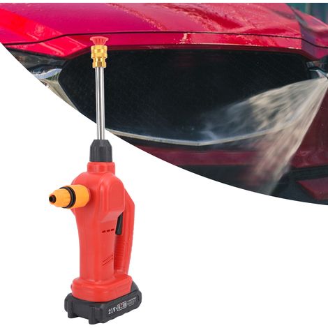 Pistolet à eau haute pression domestique pour le jardinage, le lavage des fleurs et le nettoyage des voitures boîtier en plastique standard européen 100-240 V facilitant le travail, une batterie et u (1/5)