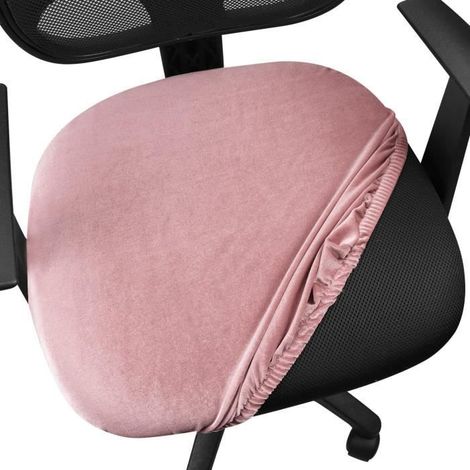 Housse de chaise - Non spécifié - Modèle rose - Lavable en machine - Extensible - Polyester élasthanne (1/4)