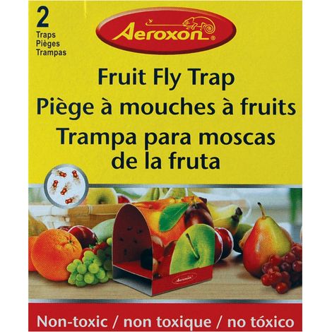 PiЏge de queue pour fruits de fruits Aeroxon - Comprend une fiole 40 ml d'attrayant naturel