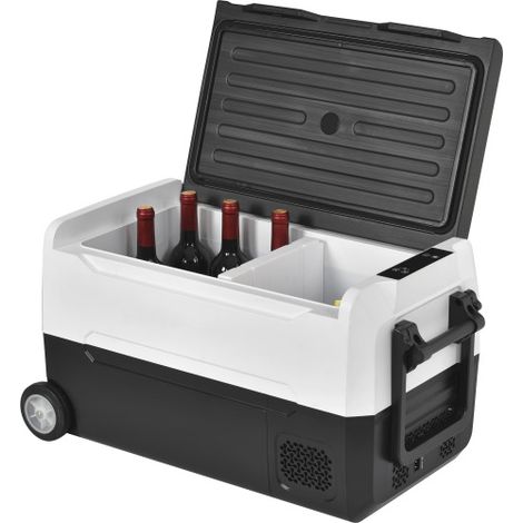 Glacière portable à compresseur-EA35, 31,5 litres, double zone, contrôle APP, 12/24V DC et 100-240V AC pour l'extérieur