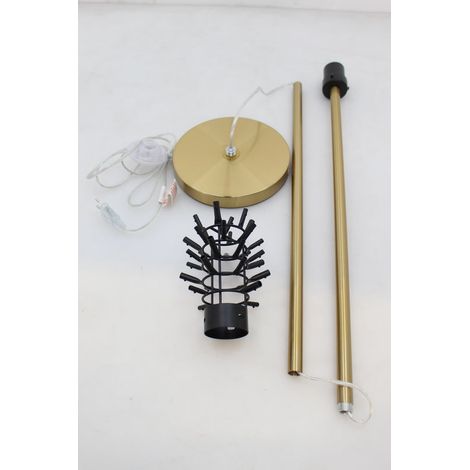 [GEBRAUCHT] B-Ware KARE Feather Palm Stehleuchte Lampe Rostrot mit Straußenfedern Beleuchtung (1/2)