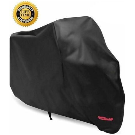 Housse de Protection pour Moto, Scooter et Moto - pour Harley-Davidson, Honda, Suzuki, Kawasaki - L(220x95x110 cm)-Chrom