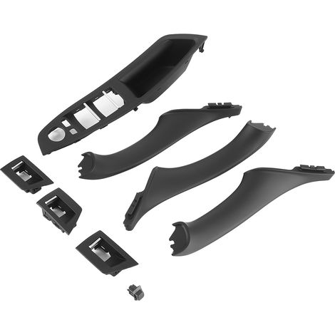 Kit de cache pour interrupteur de lève-vitre, accoudoir, poignée de porte intérieure 51417225875 compatible avec BMW Série 5 F10 F11 (2010-2016, conduite à gauche) (1/5)