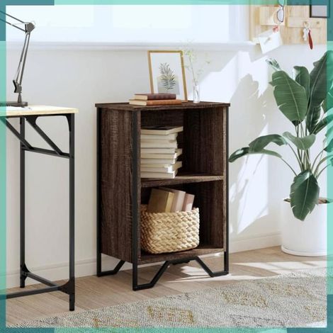 848603 Bibliothèque chêne marron 50x31x74,5 cm bois d'ingénierie (1/5)