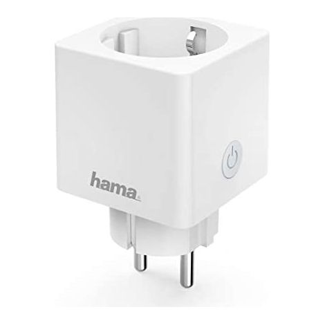 Hama Enchufe Inteligente WLAN (3680 W, IP20, Compatible con Alexa y con Google Home, Medidor de consumo, Sin puerta de enlace), Color Blanco (1/5)