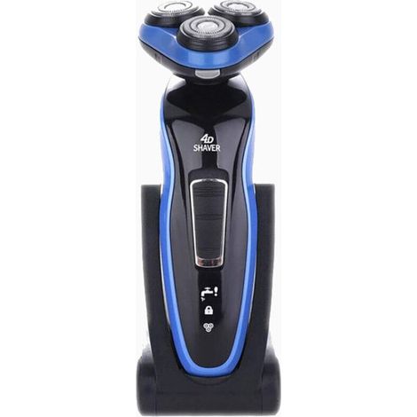 Rasoir électrique 4D étanche à trois têtes flottantes – Rasage rapide et précis – Accessoires nettoyage visage inclus-Crezuo