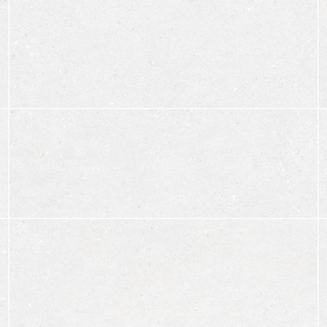 Carrelage effet Béton Blanc 100x33,3x0,86 cm Arvelis - Mur intérieur (vendu par carton de 2 m²) - RO'MA CARRELAGE