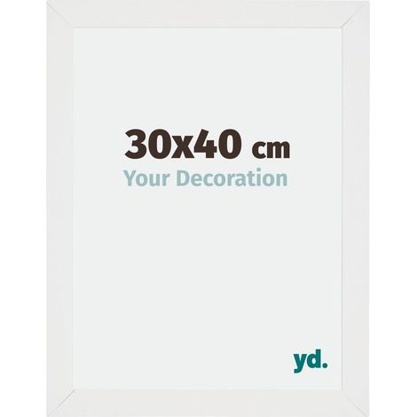 Cadre Puzzle 30x40 cm - Blanc Brillant - MDF - Mura. (1/5)