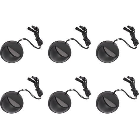 Lot de 6 lampes de terrasse basse tension IP67 étanche blanc chaud pour escaliers de jardin, clôture, 12 à 36 V (1/5)